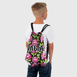 Рюкзак-мешок Ольга в цветах, цвет: 3D-принт — фото 2