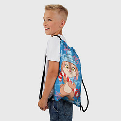 Рюкзак-мешок Зайка с карамелью, цвет: 3D-принт — фото 2