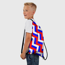 Рюкзак-мешок Плетение триколор, цвет: 3D-принт — фото 2