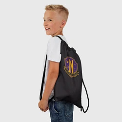 Рюкзак-мешок Эмблема Невермор, цвет: 3D-принт — фото 2