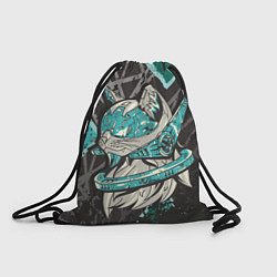 Рюкзак-мешок Футуристический кот, цвет: 3D-принт