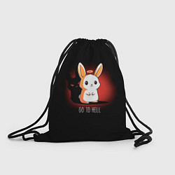 Рюкзак-мешок Кролик чёртик, цвет: 3D-принт