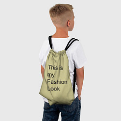 Рюкзак-мешок This is my fashion look, цвет: 3D-принт — фото 2