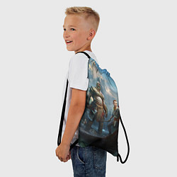 Рюкзак-мешок Кратос c Атреем, цвет: 3D-принт — фото 2