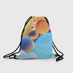 Рюкзак-мешок Абстрактные круги с разными красками, цвет: 3D-принт