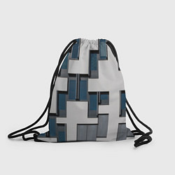 Рюкзак-мешок Абстрактный лабиринт из окон и стен, цвет: 3D-принт