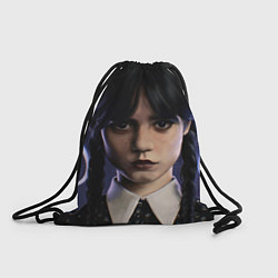 Рюкзак-мешок Уэнсдэй - дочь Аддамсов, цвет: 3D-принт