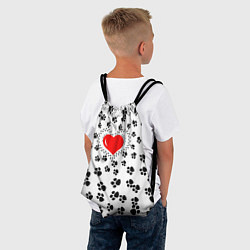 Рюкзак-мешок Любовь к пушистым, цвет: 3D-принт — фото 2