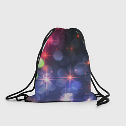 Рюкзак-мешок Поп арт неоновые звезды космического неба, цвет: 3D-принт
