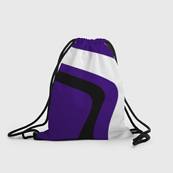 Рюкзак-мешок Белые и чёрные полосы, цвет: 3D-принт