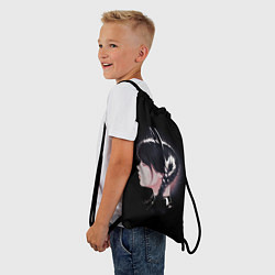 Рюкзак-мешок Wednesday black kitty, цвет: 3D-принт — фото 2
