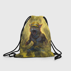 Рюкзак-мешок Наэлектризованный кот, цвет: 3D-принт