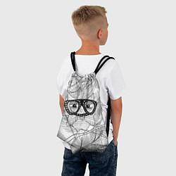 Рюкзак-мешок Раскраска гламурная совушка, цвет: 3D-принт — фото 2