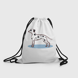 Рюкзак-мешок Собака Далматин, цвет: 3D-принт