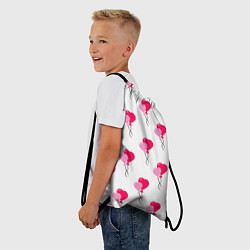 Рюкзак-мешок Шарики-сердечки на День Влюбленных, цвет: 3D-принт — фото 2