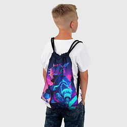 Рюкзак-мешок Cyber boy Genshin, цвет: 3D-принт — фото 2