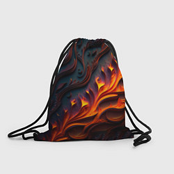 Мешок для обуви Огненный орнамент с языками пламени