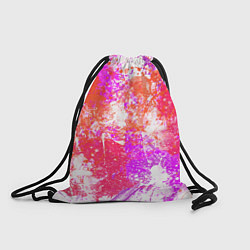 Рюкзак-мешок Разбрызганная красная краска - светлый фон, цвет: 3D-принт