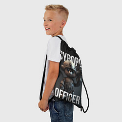 Рюкзак-мешок Cyborg officer, цвет: 3D-принт — фото 2