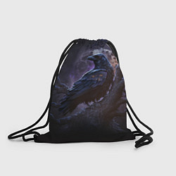 Рюкзак-мешок Ворон во мраке, цвет: 3D-принт