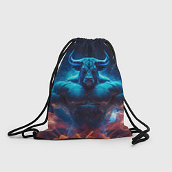 Рюкзак-мешок Накаченный бык, цвет: 3D-принт