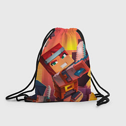 Рюкзак-мешок Minecraft воин с мечом, цвет: 3D-принт