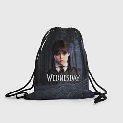 Рюкзак-мешок Уэнсдэй фото, цвет: 3D-принт