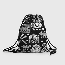 Рюкзак-мешок Знаки племени Майя, цвет: 3D-принт
