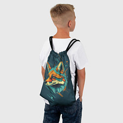 Рюкзак-мешок Загадочный лис, цвет: 3D-принт — фото 2