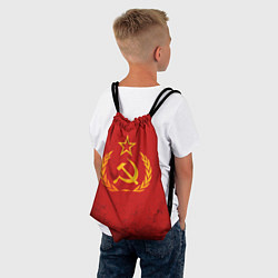 Рюкзак-мешок СССР серп и молот, цвет: 3D-принт — фото 2