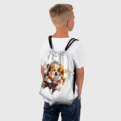 Рюкзак-мешок Корги в космосе, цвет: 3D-принт — фото 2