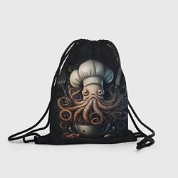 Рюкзак-мешок Осьминог-повар, цвет: 3D-принт