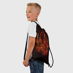 Рюкзак-мешок Символ велеса, цвет: 3D-принт — фото 2