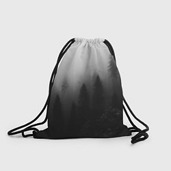 Рюкзак-мешок Красивый туманный лес, цвет: 3D-принт