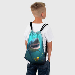 Рюкзак-мешок Я акула туруру, цвет: 3D-принт — фото 2