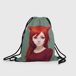 Рюкзак-мешок Cute Catgirl, цвет: 3D-принт