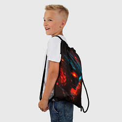 Рюкзак-мешок Демонический пришелец, цвет: 3D-принт — фото 2
