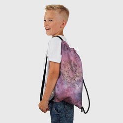Рюкзак-мешок Мандала гармонии, фиолетовая, космос, цвет: 3D-принт — фото 2