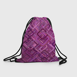 Рюкзак-мешок Фиолетовые диагонали, цвет: 3D-принт