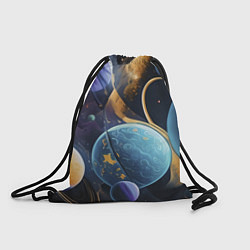 Рюкзак-мешок Планеты во вселенной, цвет: 3D-принт