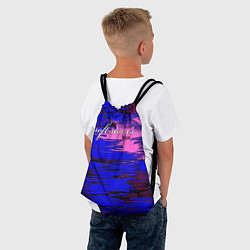 Рюкзак-мешок Soft stones blye, цвет: 3D-принт — фото 2