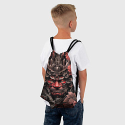 Рюкзак-мешок Японский демон самурай, цвет: 3D-принт — фото 2
