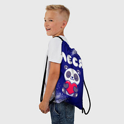 Рюкзак-мешок Леся панда с сердечком, цвет: 3D-принт — фото 2