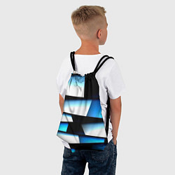 Рюкзак-мешок Решетка из линий и полос, цвет: 3D-принт — фото 2