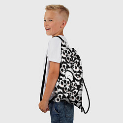 Рюкзак-мешок Чёрно-белые панды, цвет: 3D-принт — фото 2