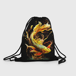 Рюкзак-мешок Рыба пламенный дракон, цвет: 3D-принт
