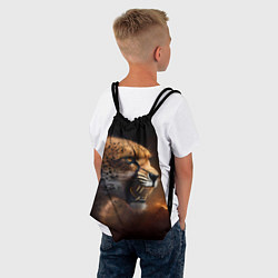 Рюкзак-мешок Гепард рычащий, цвет: 3D-принт — фото 2