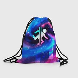 Рюкзак-мешок Portal неоновый космос, цвет: 3D-принт