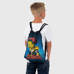 Рюкзак-мешок Rock music Simpsons, цвет: 3D-принт — фото 2