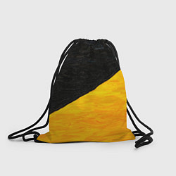 Рюкзак-мешок Черно-желтые масляные краски, цвет: 3D-принт
